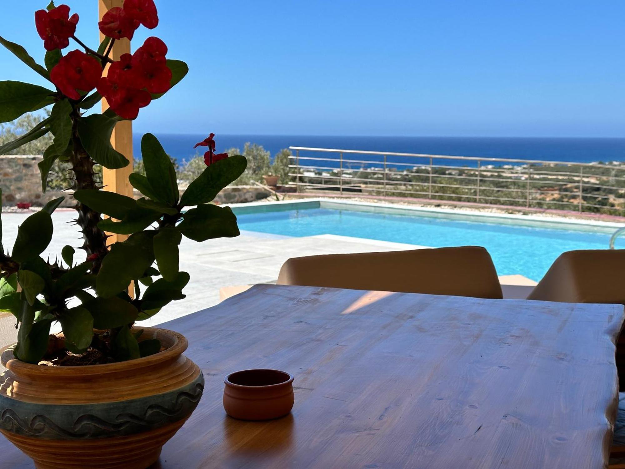 Mediterranean View Villa Makrýgialos Exterior foto