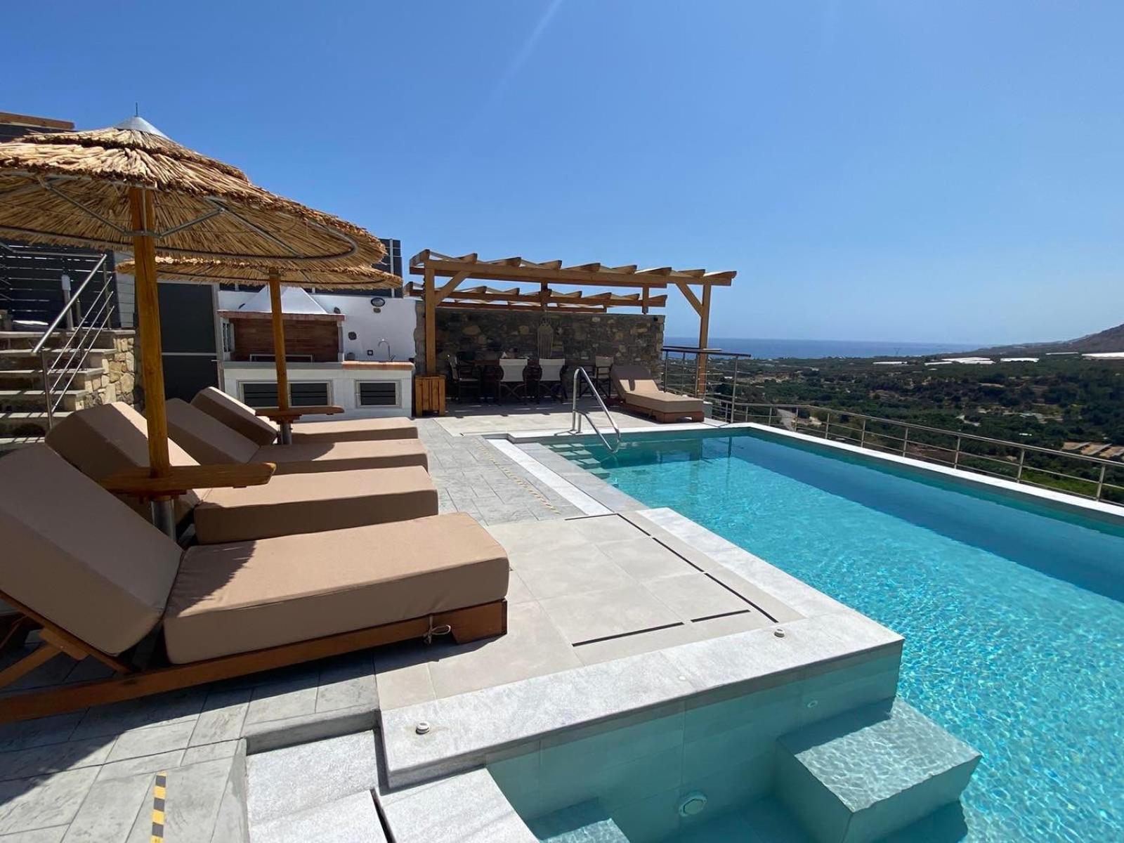 Mediterranean View Villa Makrýgialos Exterior foto