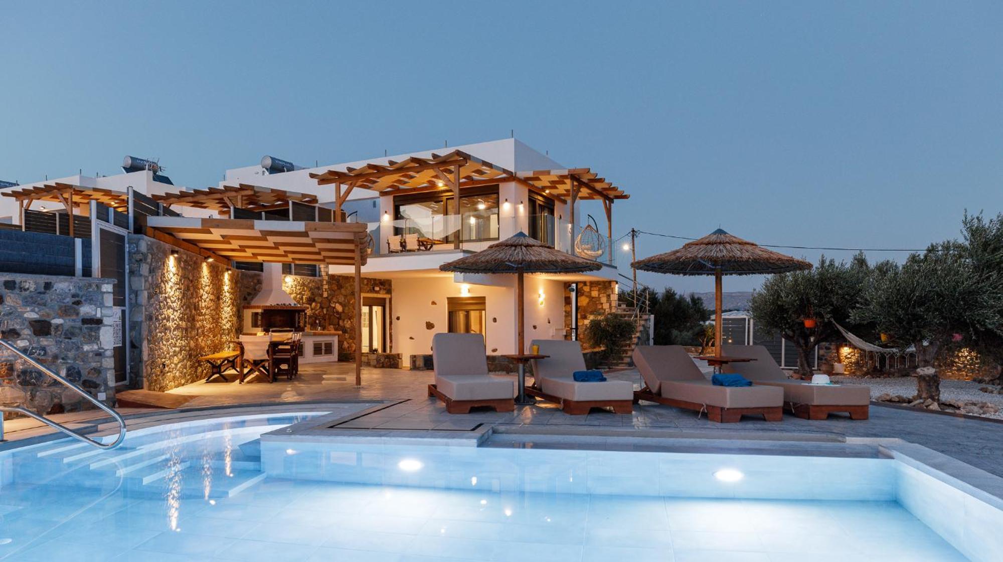 Mediterranean View Villa Makrýgialos Exterior foto